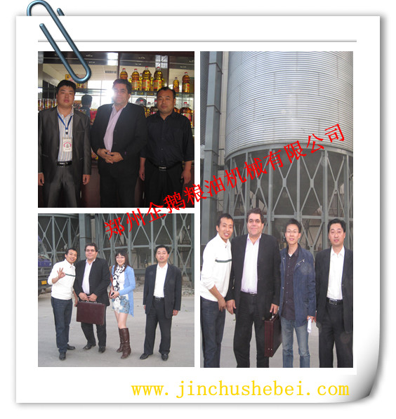 迪拜客戶來訪鄭州企鵝參觀浸出設備(圖1) 浸出油設備,精煉油設備,榨油設備